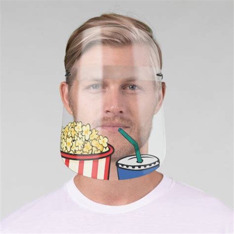 Funny Movie Theater Snack Food &Soda Face Shield | Zazzle | Funny movies, Movie theater snacks ...