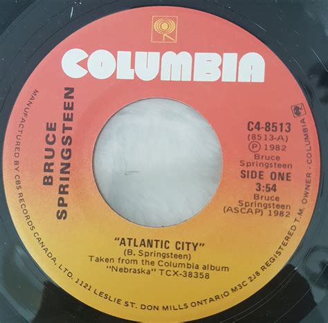 Bruce Springsteen – Atlantic City (1982, Vinyl) - Discogs