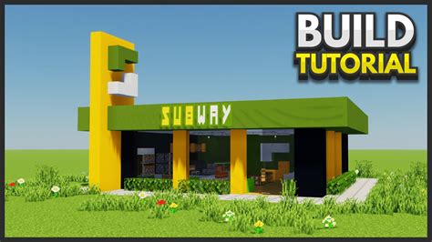 How To Build A SUBWAY (restaurant) in Minecraft! - YouTube