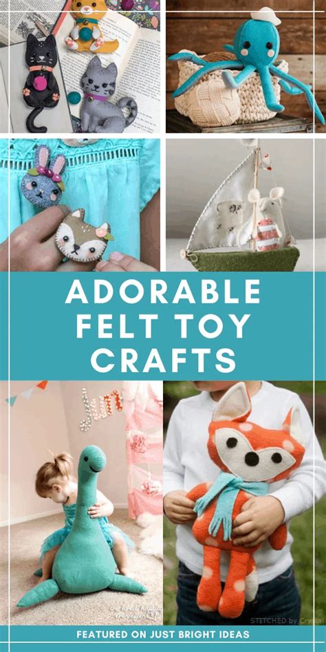 33 Super Cute Felt Toy Patterns Your Kids Will Love to Play With!