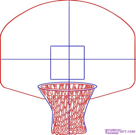 Basketball Hoop Sketch at PaintingValley.com | Explore collection of ...