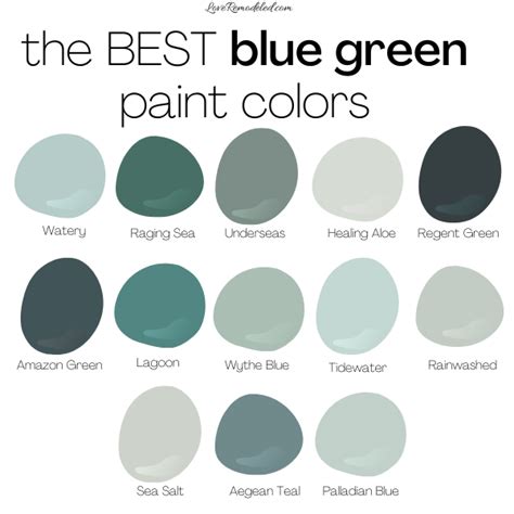 The Best Blue Green Paint Colors For Every Room Love Remodeled | vlr.eng.br