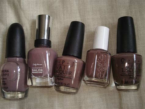 Productrater!: Taupe Nail Polish Comparisons: Bottle Pictures and Swatches