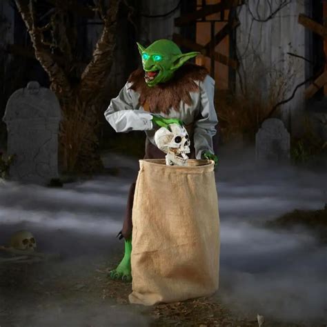 Home Accents Holiday 4 ft Animated Goblin Halloween Animatronic 22TK60334 - The Home Depot ...