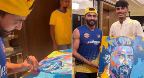 [Watch] CSK’s Ravindra Jadeja makes fan’s dream come true by giving an autograph