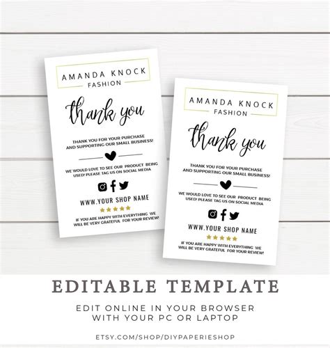 Printable Black Business Insert Card Template Busines - vrogue.co