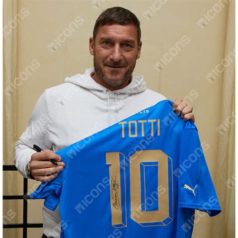 Buy Francesco Totti Authentic Signed 2022-23 Italy Home Jersey!