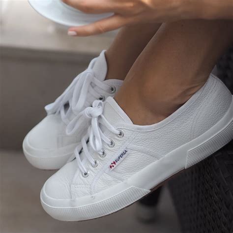 Buy Superga® 2750 EFGLU White - Mens - Shoes - Trainers - Sneakers | White sneakers women, White ...