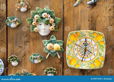 Souvenirs from Sicily stock image. Image of terracotta - 49671943