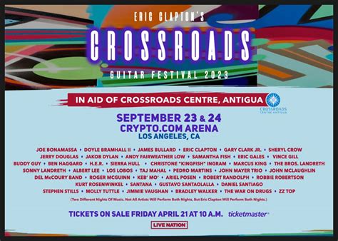 Eric Clapton Announces Crossroads Guitar Festival Featuring Star ...