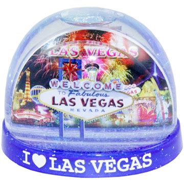 Souvenir Las Vegas Snowglobe- LARGE "Fireworks" design- las vegas ...