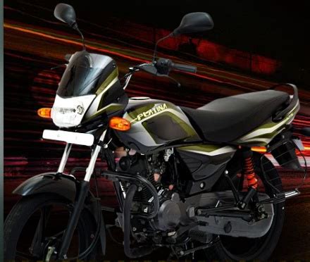 LATEST BIKES: Bajaj Platina 125 Style Attractive graphics are present with black