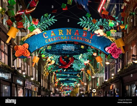 Carnaby Street Christmas Lights 2017 Stock Photo - Alamy