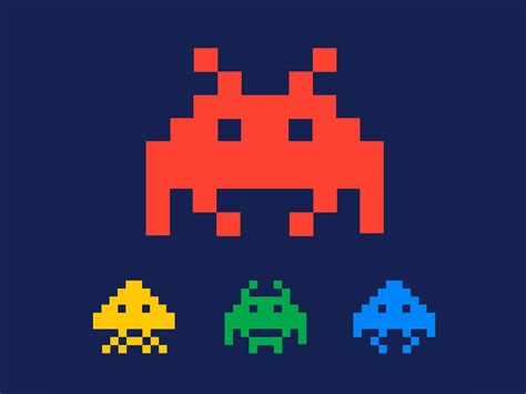 space invaders design - Google Search | Pixel art, Atari, Atari games