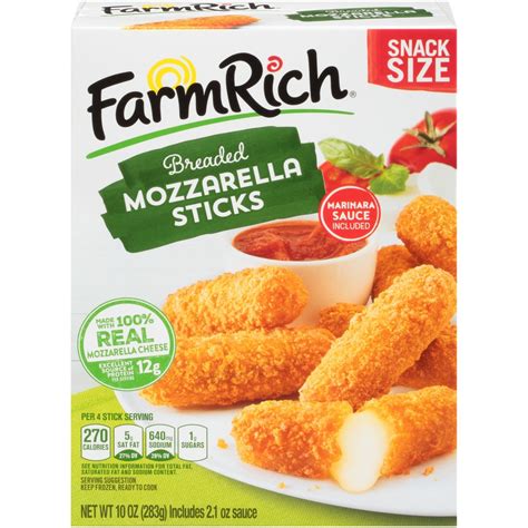 Farm Rich Breaded Mozzarella Cheese Sticks 10 oz | Shipt