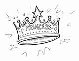 Large Princess Crown Coloring Page Pages sketch template