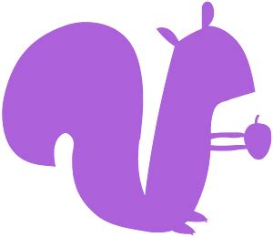 Squirrel holding an acorn silhouette - Free Vector Silhouettes | Creazilla
