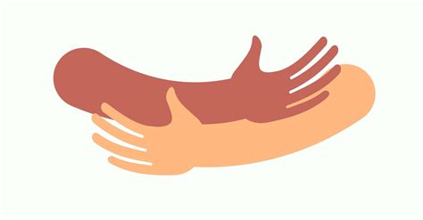 Human hugs hugging hands support and love symbol hugged arms girth ...