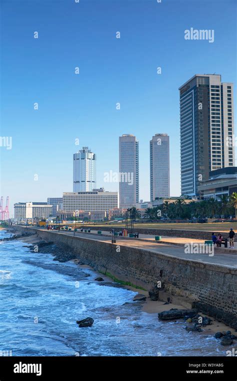 Galle Face Green and Galle Face Beach, Colombo, Sri Lanka Stock Photo ...