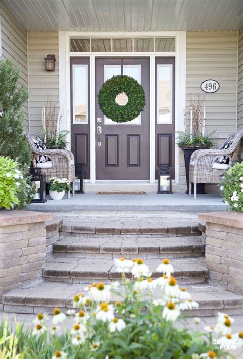 Summer Front Porch Decor Ideas - Setting For Four Interiors