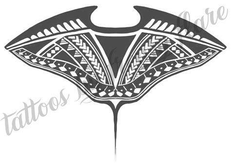 Digital Download Stingray Grandma Tala Tattoo Design. Print From Home. Polynesian Tattoo Design ...