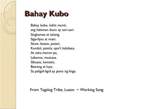 Philippine pre – colonial folk songs