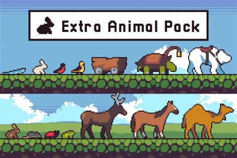 Animal Sprite Sheets Pixel Art Pack - CraftPix.net