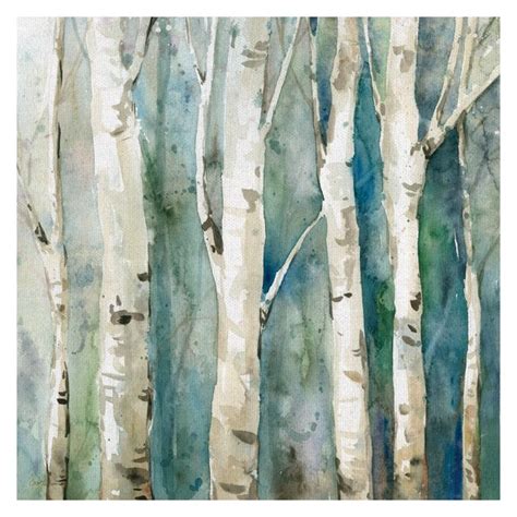 Masterpiece Art Gallery River Birch Trees II by Carol Robinson Canvas ...