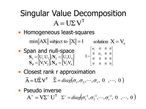 PPT - Singular Value Decomposition PowerPoint Presentation, free download - ID:3416403