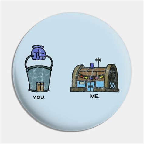 chum bucket vs krusty krab old and washed - Spongebob - Pin | TeePublic