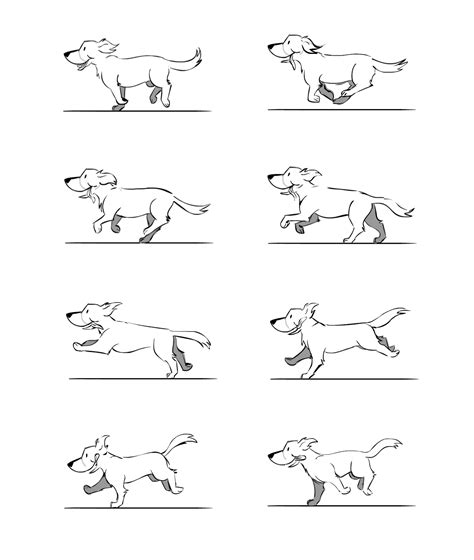 Dog animation, Animated drawings, Animation sketches