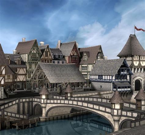 medieval docks - Google Search in 2020 | Fantasy town, House styles ...