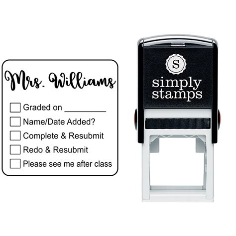 Custom Text Teacher Grading Stamp - 904 Custom