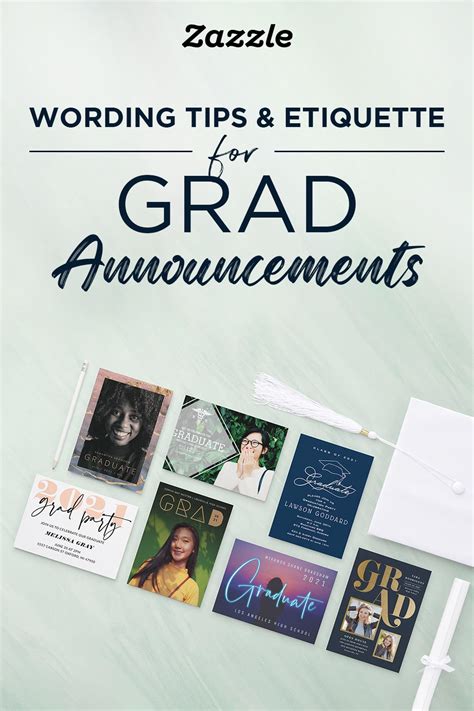 Graduation Announcement Wording Tips & Etiquette | Zazzle Ideas in 2021 | Graduation ...