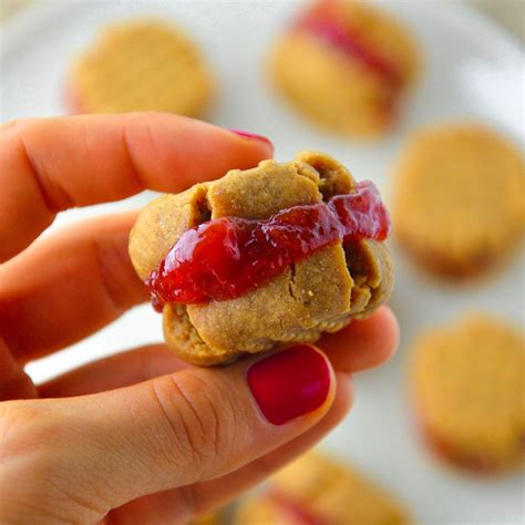 Peanut Butter and Jelly Sandwich Cookies - Veggie World Recipes