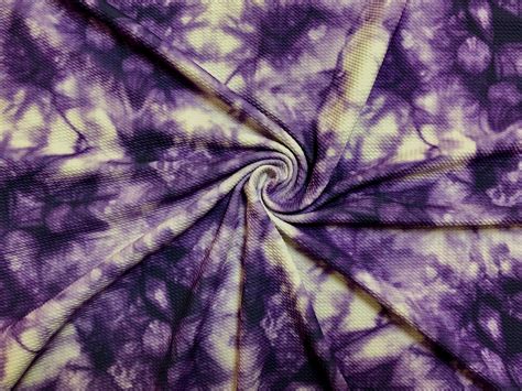 2 Way Stretch Ivory Purple Splashed Tie Dye Bullet Print Fabric – SLPFabrics