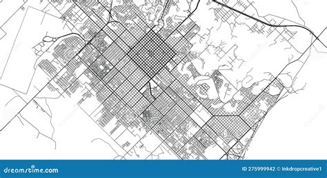 Urban Vector City Map of Resistencia, Argentina Stock Illustration ...