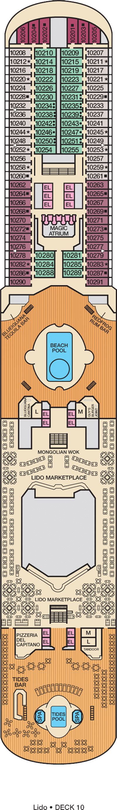 Carnival Cruise Ships by Size: Biggest to Smallest | Carnival magic deck plans, Carnival cruise ...