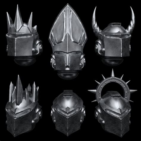 STL file Grey knights helmets 🪖・3D printable model to download・Cults