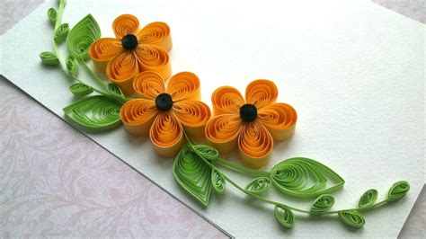 Quilling Ideas: Quilling designs flowers and quilling designs for cards - YouTube