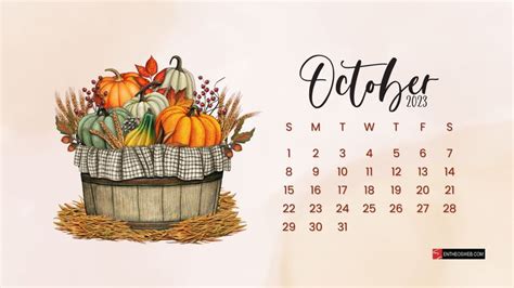 October Calendar Desktop Wallpaper | EntheosWeb | Calendar wallpaper, October calendar, October ...