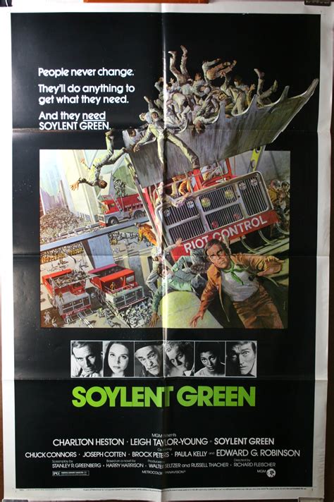 SOYLENT GREEN Original Vintage Movie Poster – Original Vintage Movie Posters