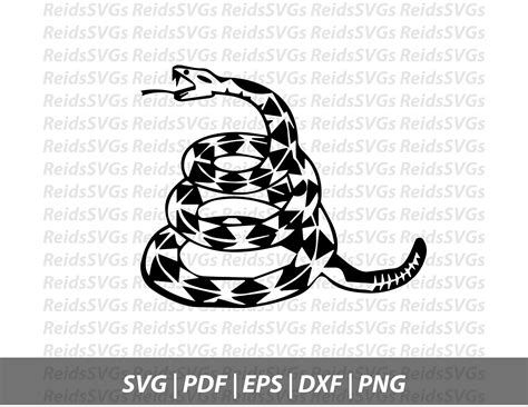 Dont Tread on Me Snake SVG for Cutting Machines Instant - Etsy Australia