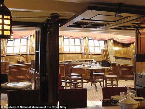 Inside: The Great Cabin on board the world-famous HMS Victory, used by Admiral Lord Nelson in ...