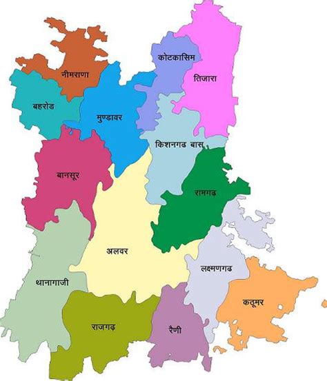 Alwar District Map - Rajasthan Direct