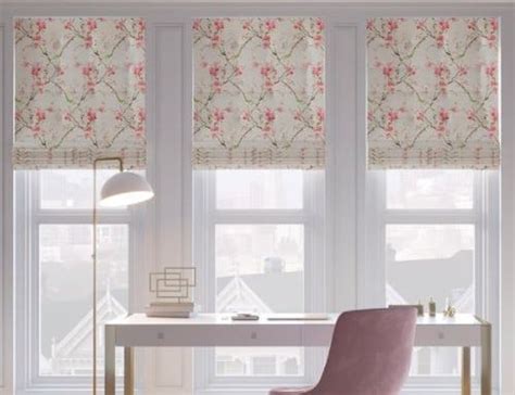 Floral Pattern Roman Shades | Floral Window Shades | Pattern Roman Shades