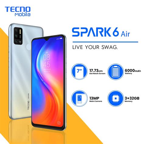 Tecno Spark 6 Air (3GB+32GB) | Shopee Philippines