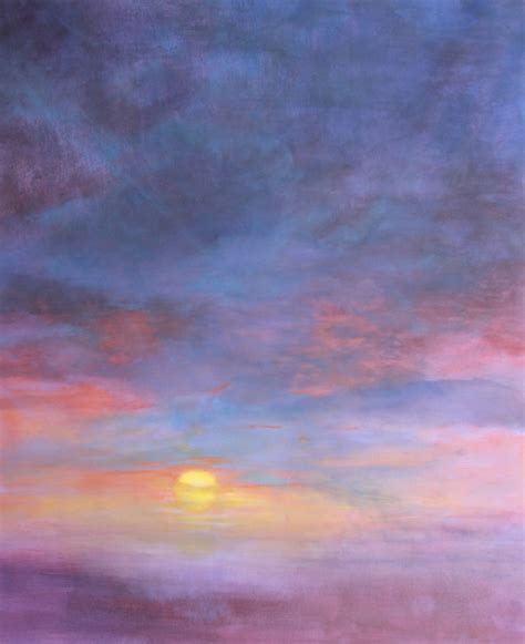 Susan Fowler Fine Art: Sunset, Landscape Fine Art Oil Painting "SUNSET ...