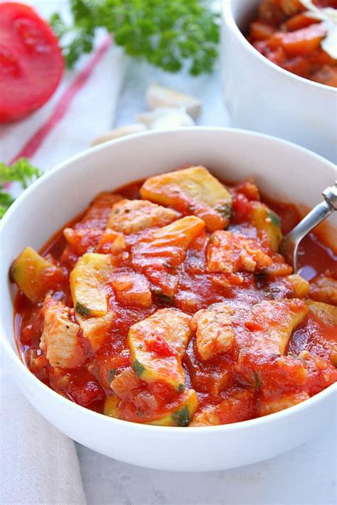 One Pot Chicken Ratatouille Recipe - Crunchy Creamy Sweet