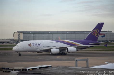 Airplane Art - Thai Airways Airbus A380 taxing at London Heathrow ...